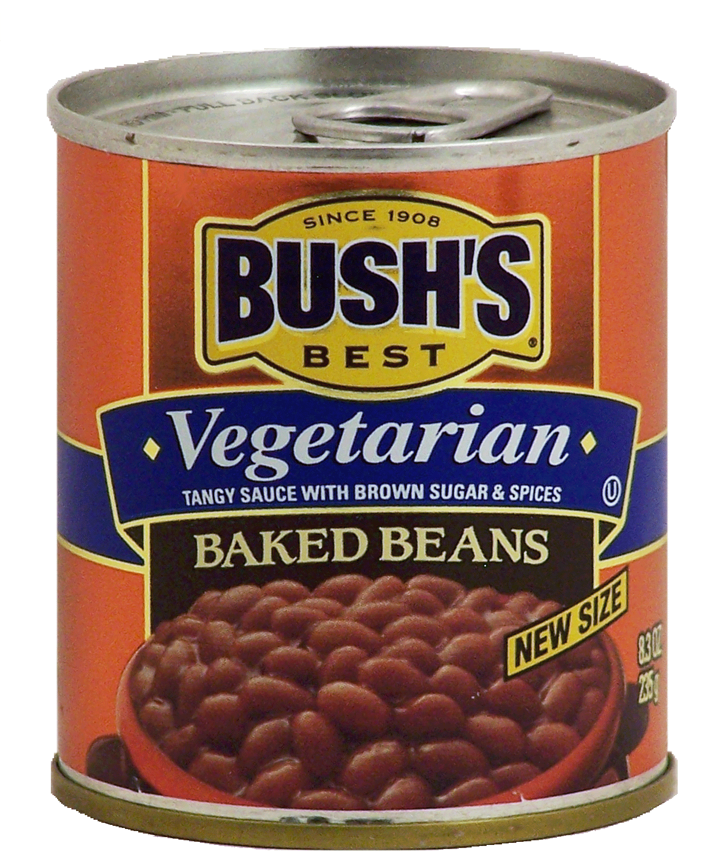 Bush's Best  vegetarian baked beans, tangy sauce with brown sugar & spices Full-Size Picture